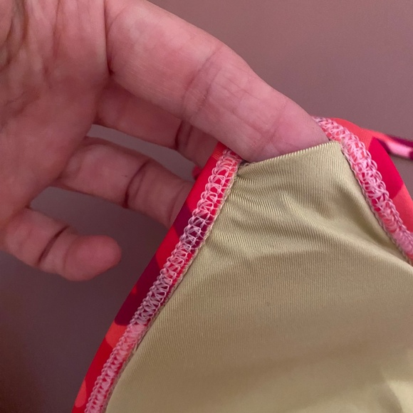 Sporti thong bikini set pink camo removable pads - Picture 5 of 14